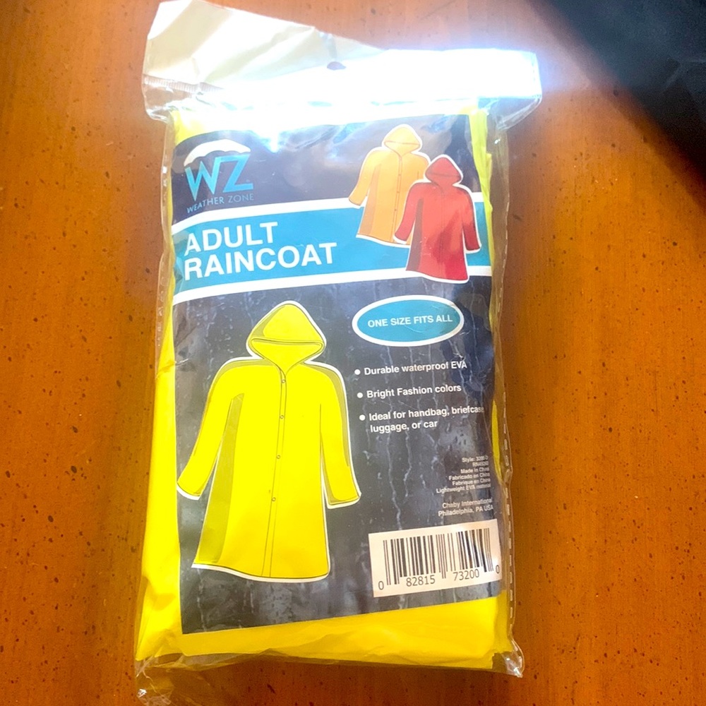 Weather zone adult rain coat